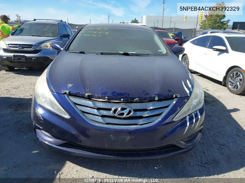 2012 HYUNDAI SONATA VIN 5NPEB4ACXCH392329 — фото 12