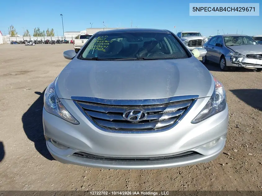 2012 HYUNDAI SONATA VIN 5NPEC4AB4CH429671 — фото 13