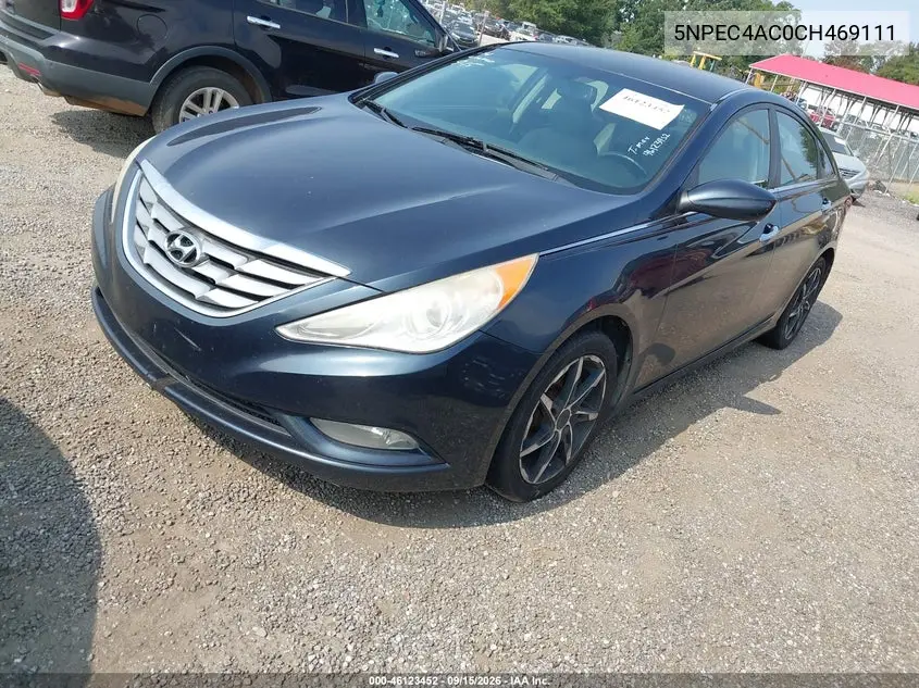 2012 HYUNDAI SONATA VIN 5NPEC4AC0CH469111 — фото 2