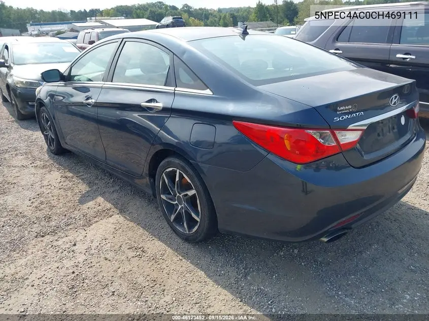 2012 HYUNDAI SONATA VIN 5NPEC4AC0CH469111 — фото 3