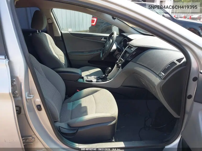 2012 HYUNDAI SONATA VIN 5NPEB4AC6CH419395 — фото 5