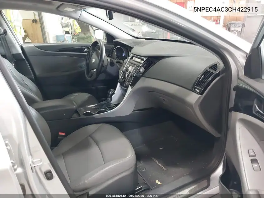 2012 HYUNDAI SONATA VIN 5NPEC4AC3CH422915 — фото 5