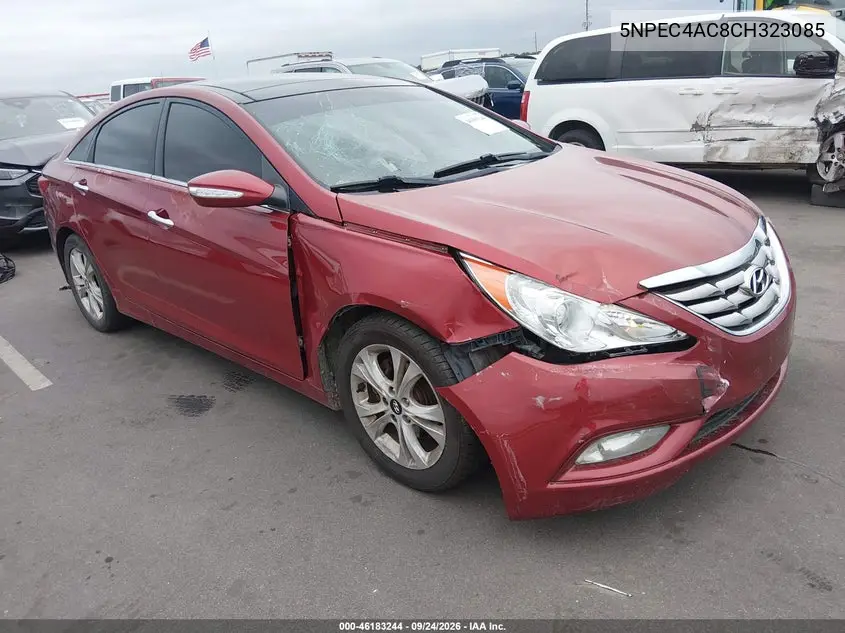 HYUNDAI SONATA 2012, VIN 5NPEC4AC8CH323085