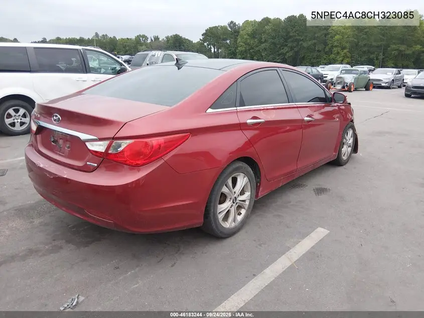 2012 HYUNDAI SONATA VIN 5NPEC4AC8CH323085 — фото 4