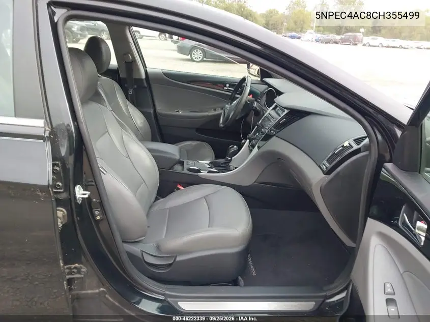 2012 HYUNDAI SONATA VIN 5NPEC4AC8CH355499 — фото 5