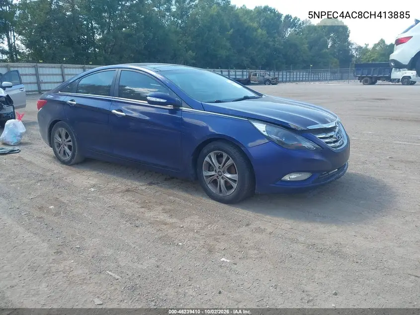 HYUNDAI SONATA 2012, VIN 5NPEC4AC8CH413885