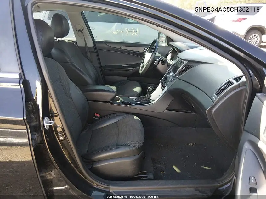 2012 HYUNDAI SONATA VIN 5NPEC4AC5CH362118 — фото 5