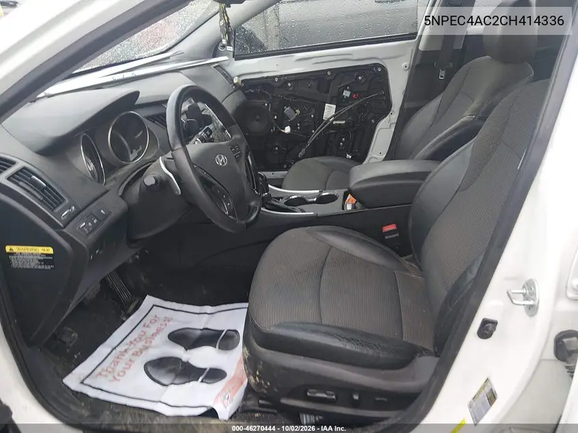 2012 HYUNDAI SONATA VIN 5NPEC4AC2CH414336 — фото 5