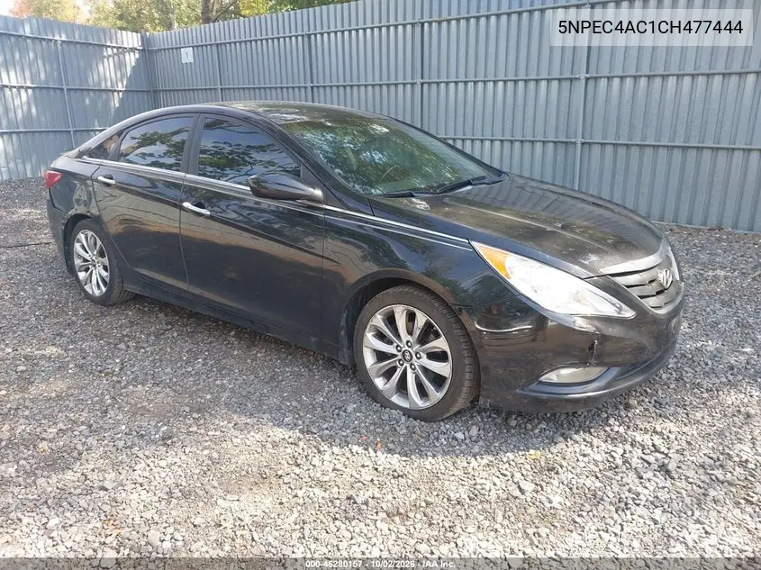 HYUNDAI SONATA 2012, VIN 5NPEC4AC1CH477444