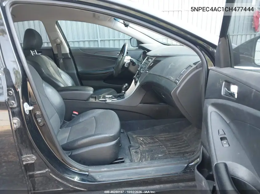 2012 HYUNDAI SONATA VIN 5NPEC4AC1CH477444 — фото 5