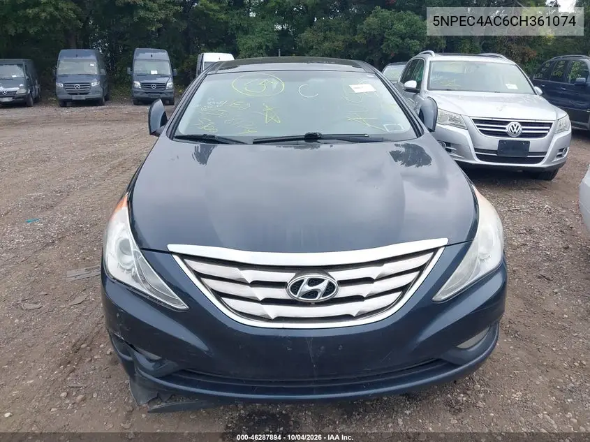 2012 HYUNDAI SONATA VIN 5NPEC4AC6CH361074 — фото 6
