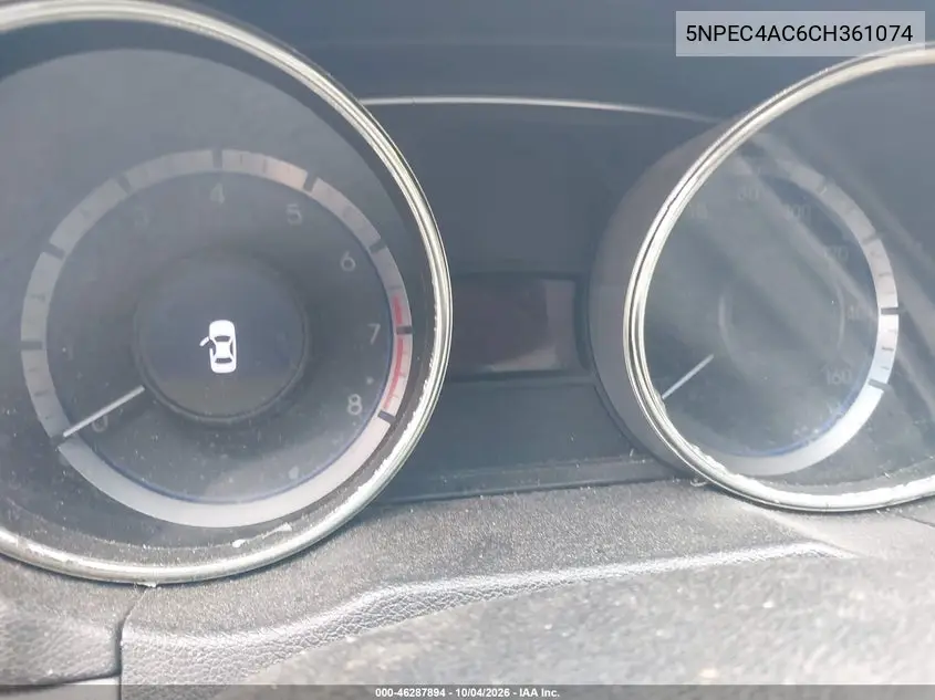 2012 HYUNDAI SONATA VIN 5NPEC4AC6CH361074 — фото 7