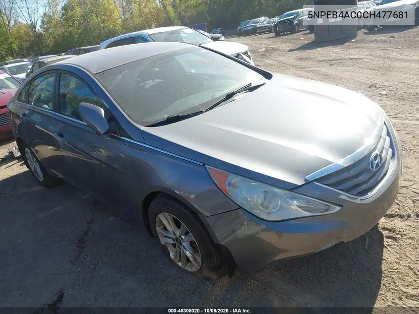 HYUNDAI SONATA 2012, VIN 5NPEB4AC0CH477681
