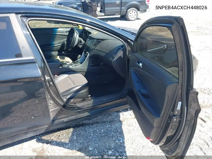 2012 HYUNDAI SONATA VIN 5NPEB4ACXCH448026 — фото 5