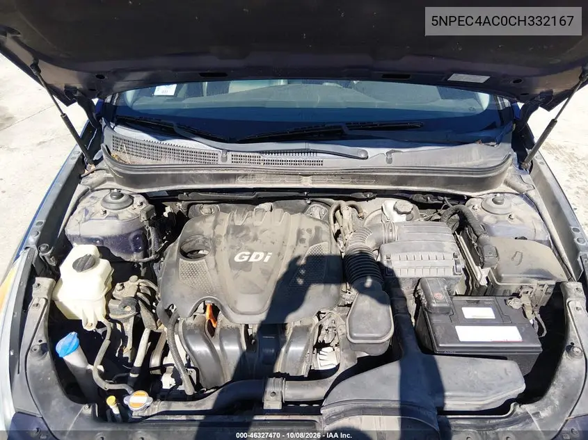 2012 HYUNDAI SONATA VIN 5NPEC4AC0CH332167 — фото 10