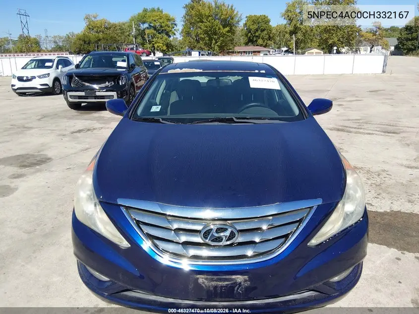 2012 HYUNDAI SONATA VIN 5NPEC4AC0CH332167 — фото 12