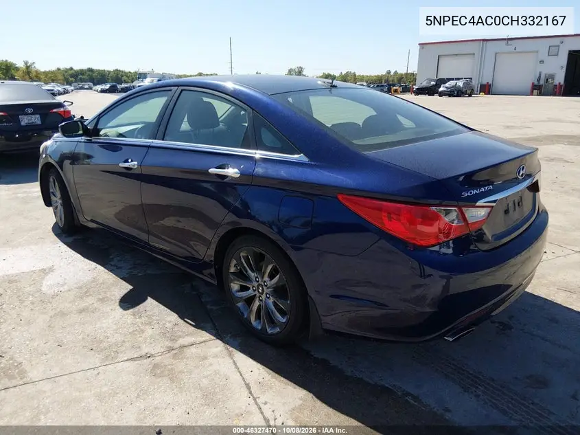 2012 HYUNDAI SONATA VIN 5NPEC4AC0CH332167 — фото 3