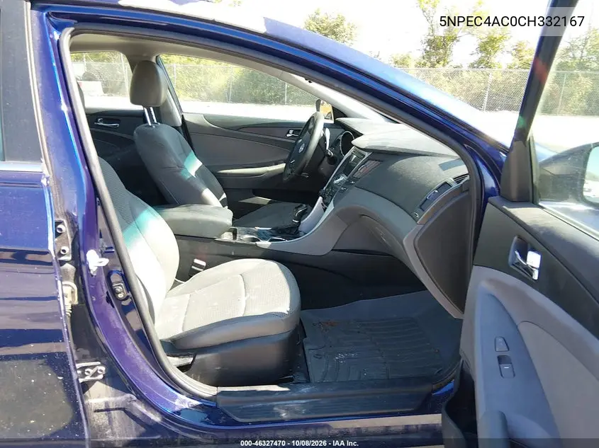 2012 HYUNDAI SONATA VIN 5NPEC4AC0CH332167 — фото 5