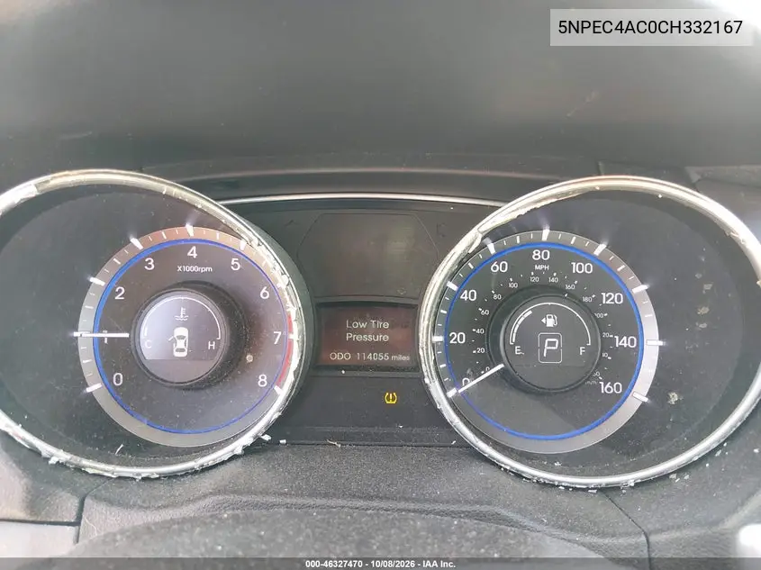 2012 HYUNDAI SONATA VIN 5NPEC4AC0CH332167 — фото 7