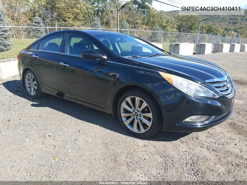 HYUNDAI SONATA 2012, VIN 5NPEC4AC3CH410411