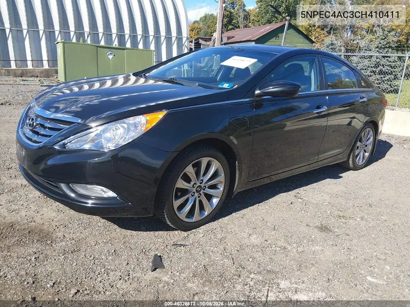 2012 HYUNDAI SONATA VIN 5NPEC4AC3CH410411 — фото 2