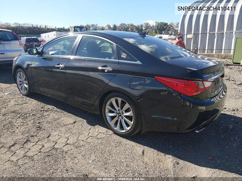 2012 HYUNDAI SONATA VIN 5NPEC4AC3CH410411 — фото 3