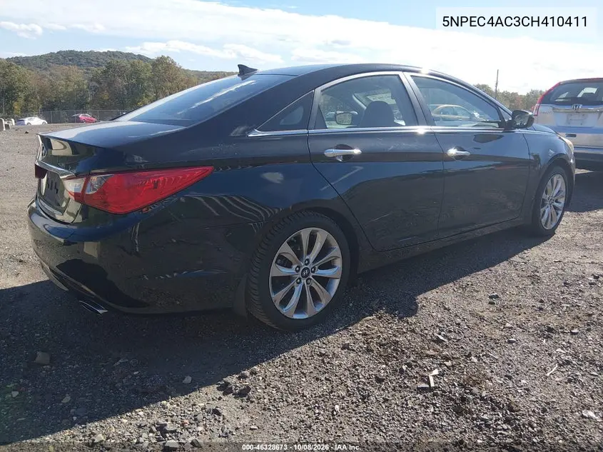 2012 HYUNDAI SONATA VIN 5NPEC4AC3CH410411 — фото 4