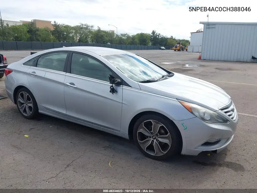 HYUNDAI SONATA 2012, VIN 5NPEB4AC0CH388046