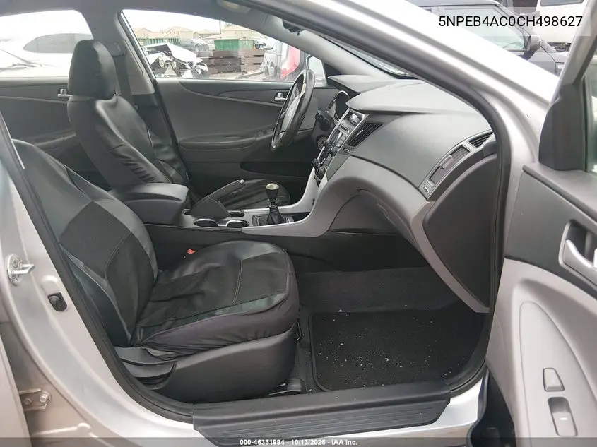 2012 HYUNDAI SONATA VIN 5NPEB4AC0CH498627 — фото 5