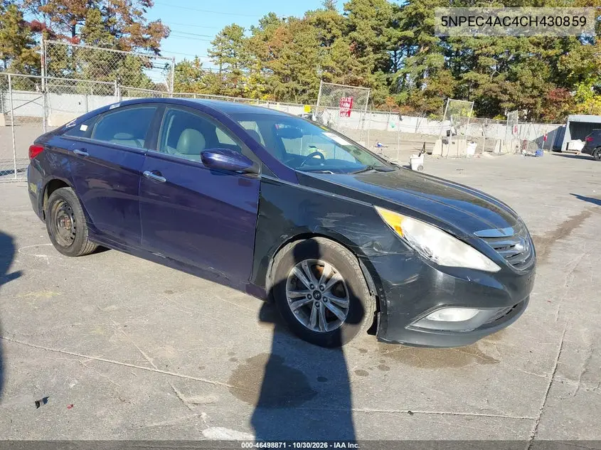 HYUNDAI SONATA 2012, VIN 5NPEC4AC4CH430859