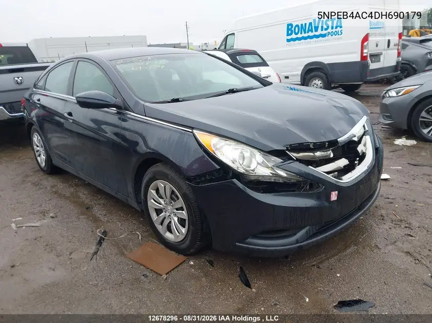 HYUNDAI SONATA 2013, VIN 5NPEB4AC4DH690179