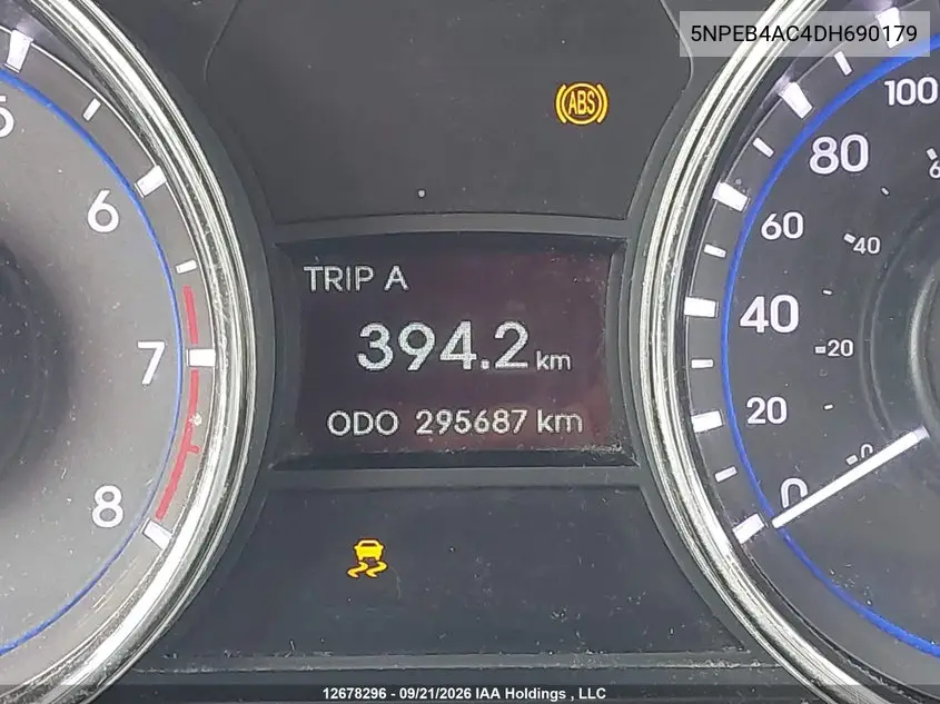 2013 HYUNDAI SONATA VIN 5NPEB4AC4DH690179 — фото 16