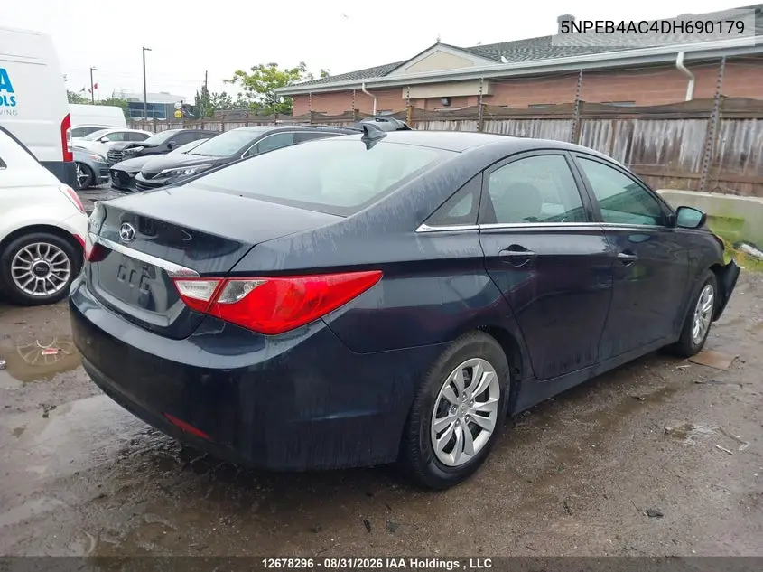 2013 HYUNDAI SONATA VIN 5NPEB4AC4DH690179 — фото 4