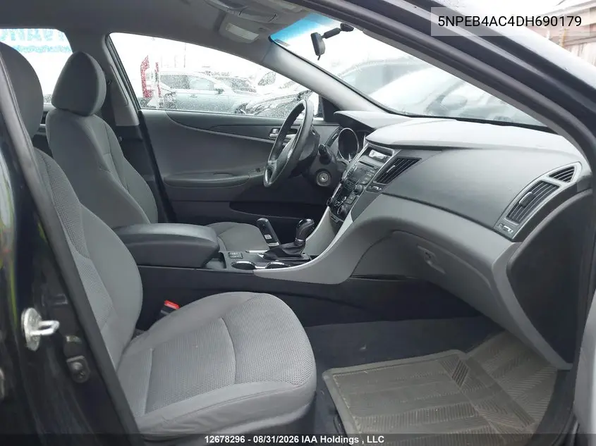 2013 HYUNDAI SONATA VIN 5NPEB4AC4DH690179 — фото 5
