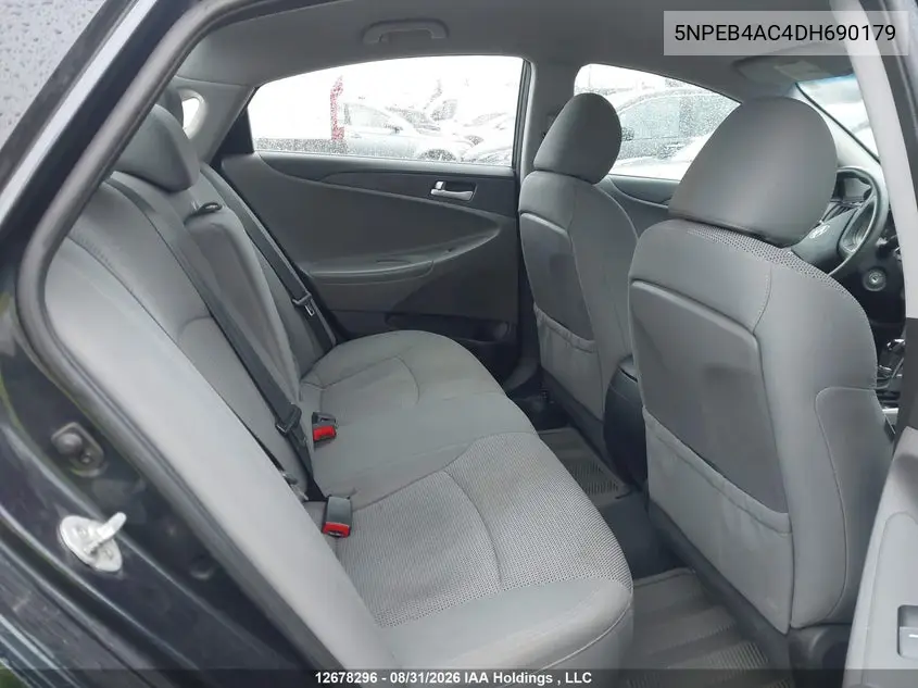 2013 HYUNDAI SONATA VIN 5NPEB4AC4DH690179 — фото 8