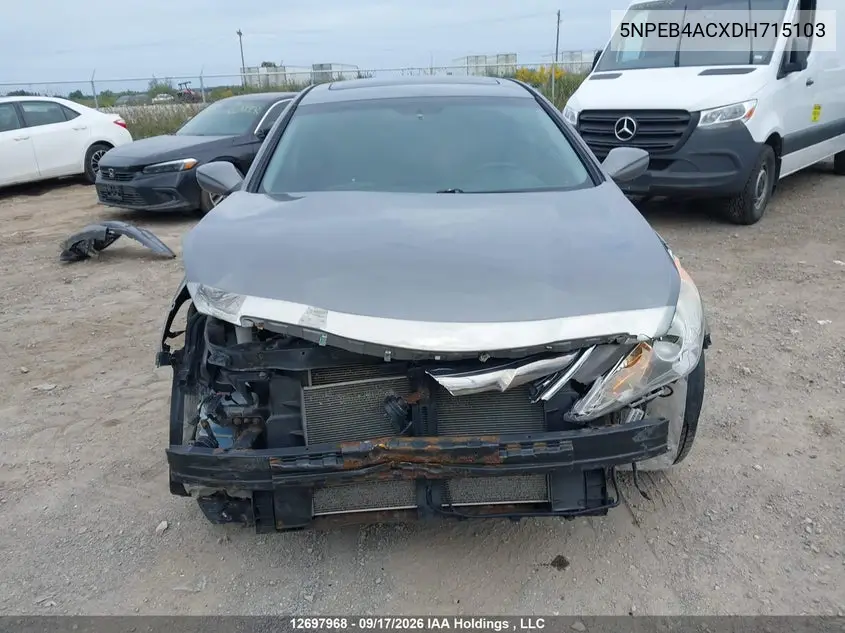 2013 HYUNDAI SONATA VIN 5NPEB4ACXDH715103 — фото 13