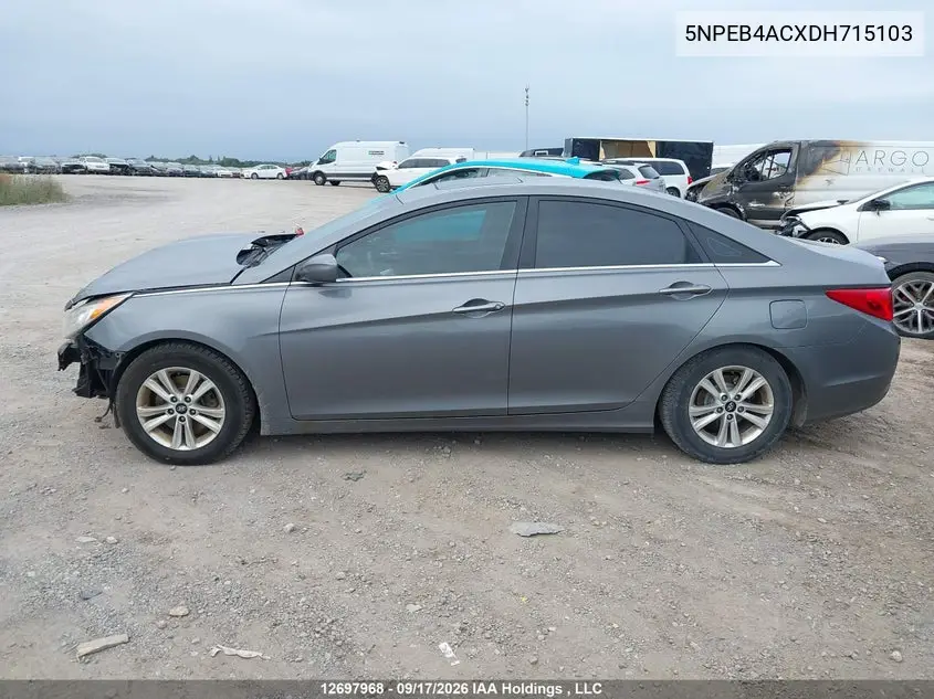 2013 HYUNDAI SONATA VIN 5NPEB4ACXDH715103 — фото 15