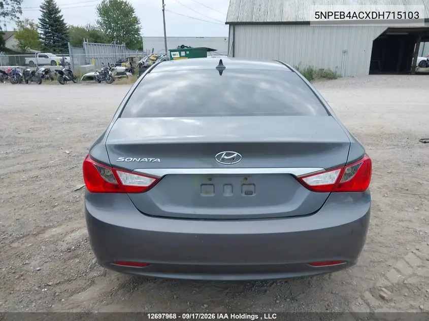 2013 HYUNDAI SONATA VIN 5NPEB4ACXDH715103 — фото 17