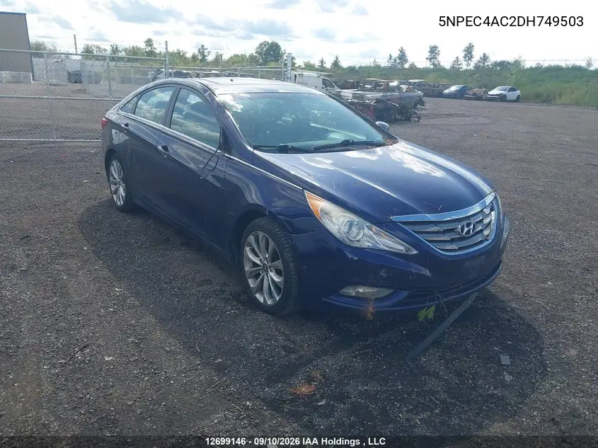 HYUNDAI SONATA 2013, VIN 5NPEC4AC2DH749503