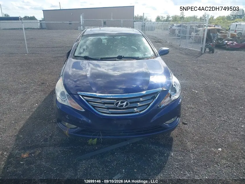 2013 HYUNDAI SONATA VIN 5NPEC4AC2DH749503 — фото 12