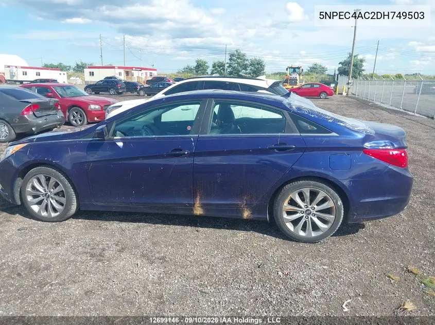2013 HYUNDAI SONATA VIN 5NPEC4AC2DH749503 — фото 14