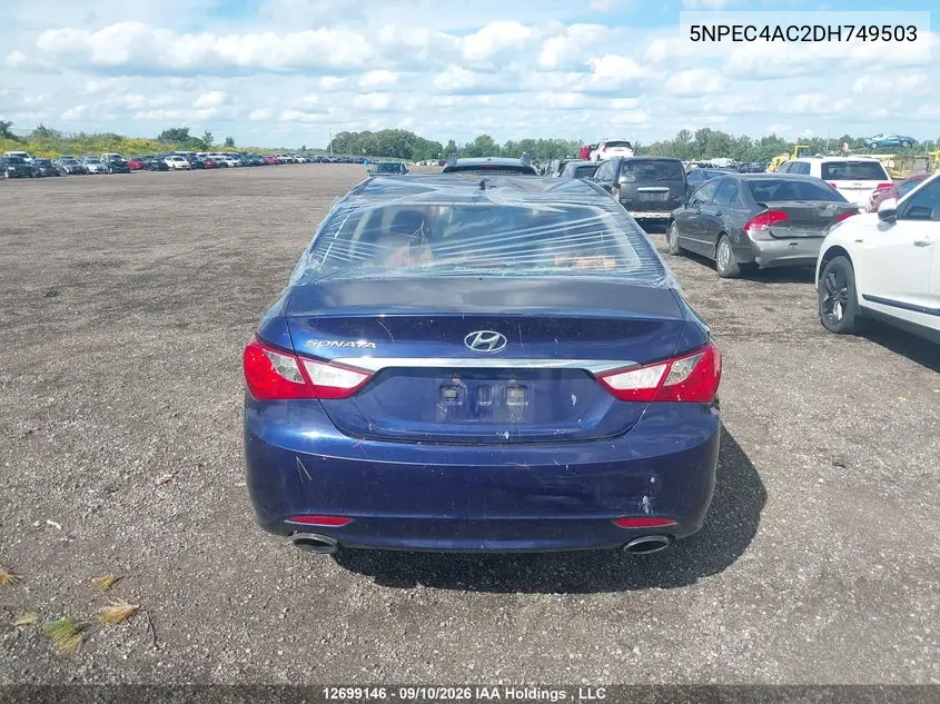 2013 HYUNDAI SONATA VIN 5NPEC4AC2DH749503 — фото 16