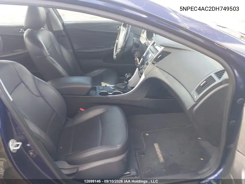 2013 HYUNDAI SONATA VIN 5NPEC4AC2DH749503 — фото 5