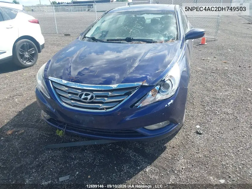 2013 HYUNDAI SONATA VIN 5NPEC4AC2DH749503 — фото 6