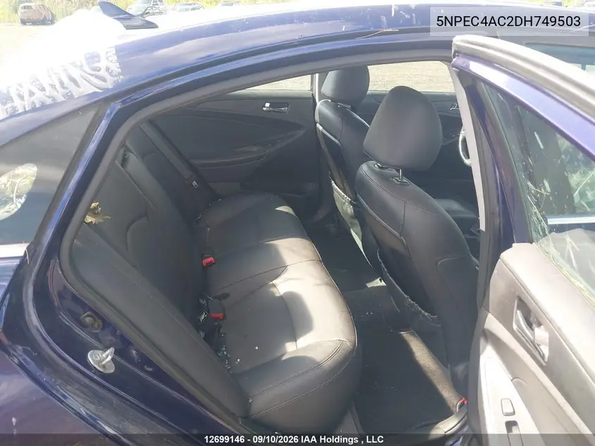2013 HYUNDAI SONATA VIN 5NPEC4AC2DH749503 — фото 8