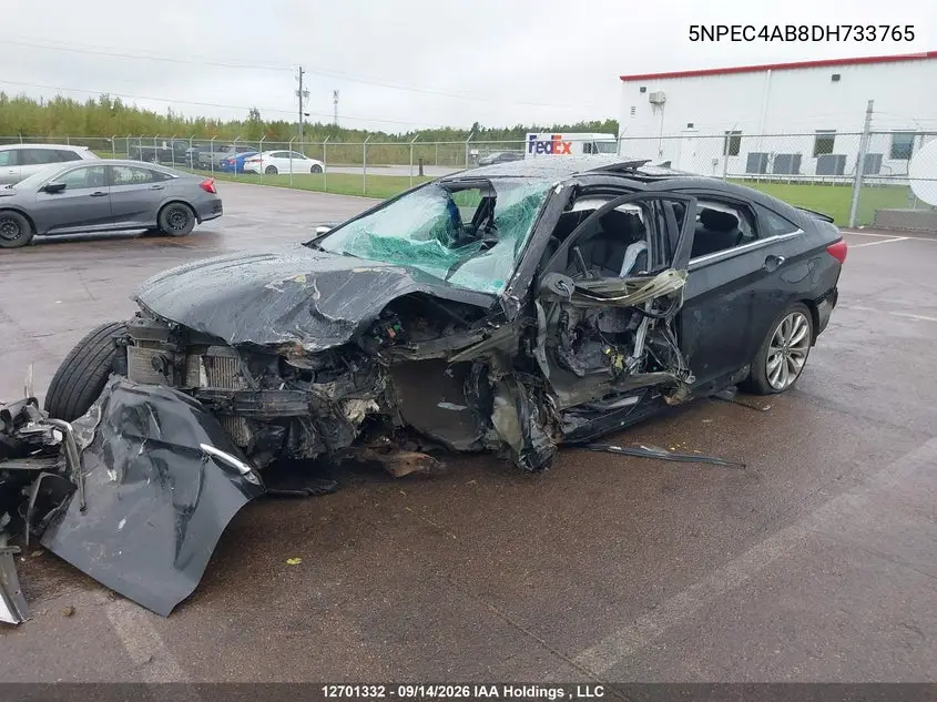 2013 HYUNDAI SONATA VIN 5NPEC4AB8DH733765 — фото 2