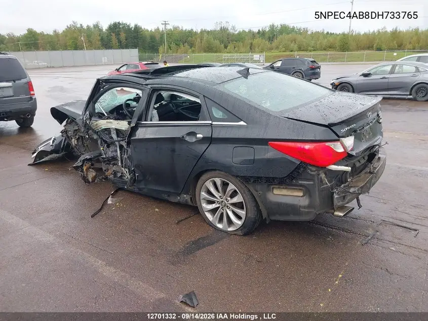 2013 HYUNDAI SONATA VIN 5NPEC4AB8DH733765 — фото 3