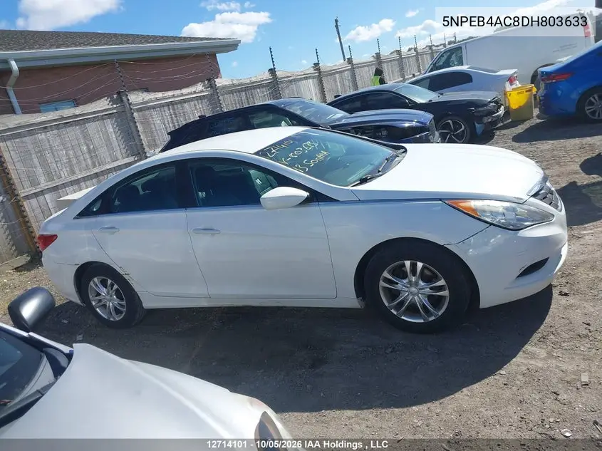 2013 HYUNDAI SONATA VIN 5NPEB4AC8DH803633 — фото 13