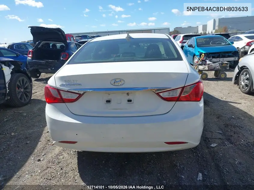 2013 HYUNDAI SONATA VIN 5NPEB4AC8DH803633 — фото 16