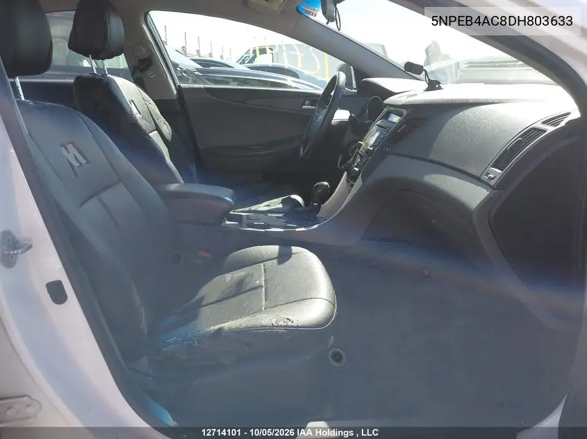 2013 HYUNDAI SONATA VIN 5NPEB4AC8DH803633 — фото 5